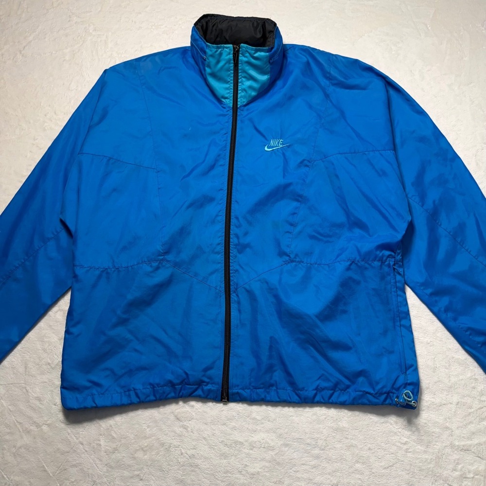 Vintage Nike Windbreaker Jacket Mens M Blue Lightweight Running‎ Sportswear